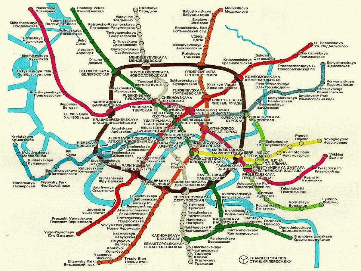 Moskau-rail-Karte