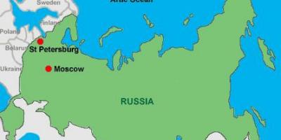 Moskau und st Petersburg Karte anzeigen