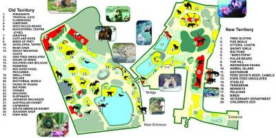 Karte von Moskauer zoo