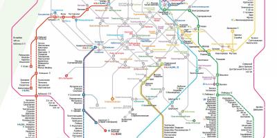 Karte von Moskva Zug
