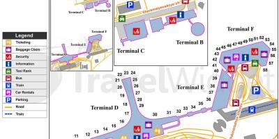 Moscow Sheremetyevo airport Landkarte