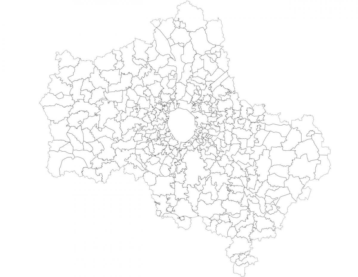 Moskva Gemeinden Karte