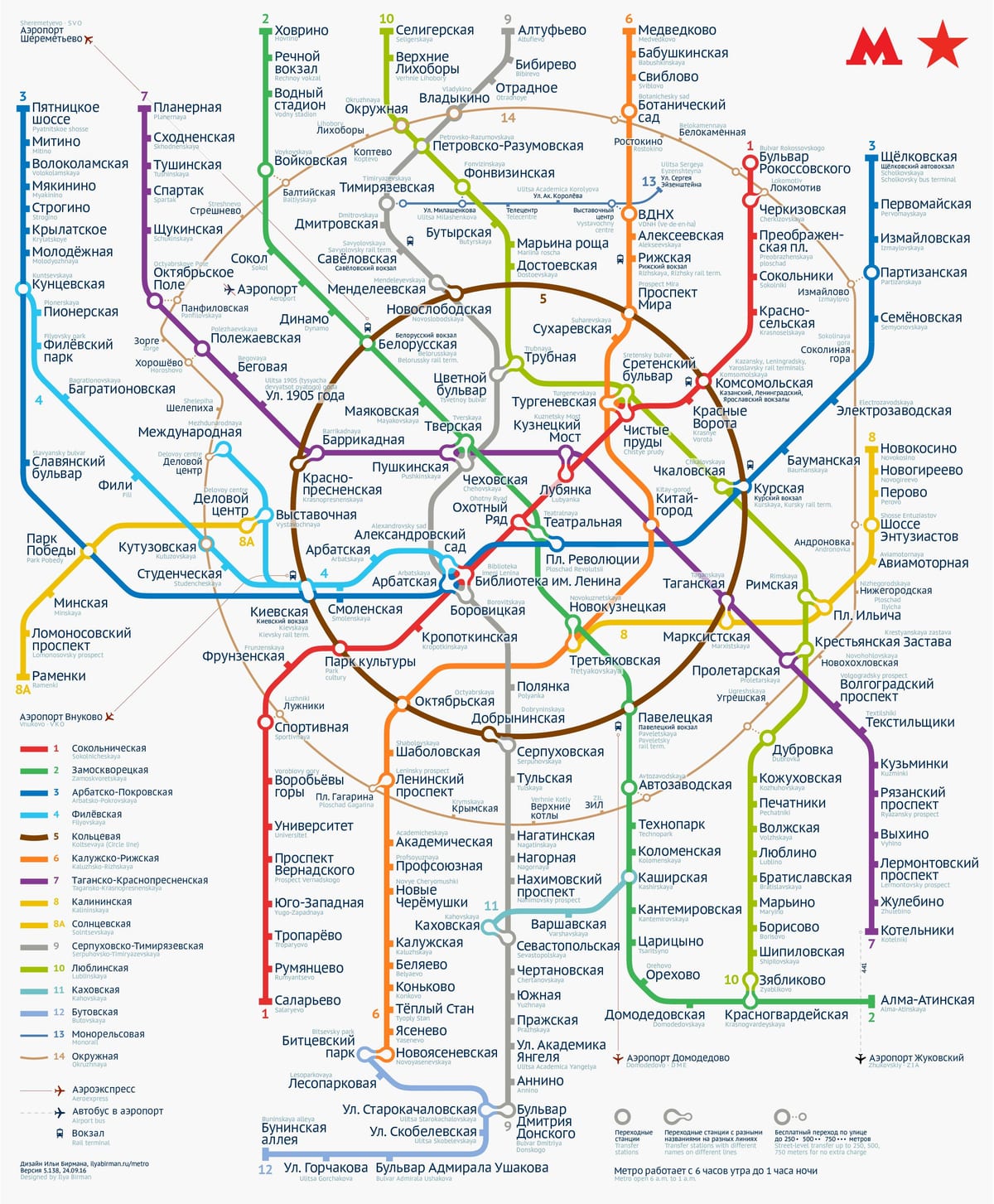 metro Moskau Karte