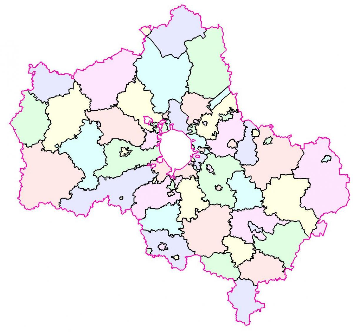Moskva Karte der region