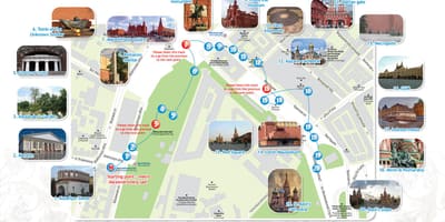 Moskau Reise-Karte